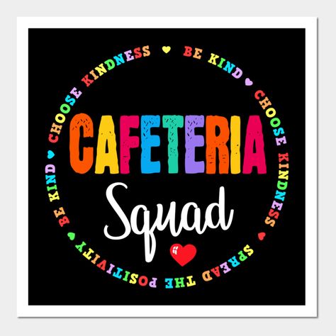 School Cafeteria Shirt Ideas, Cafeteria Worker Shirts, Cafeteria Shirt Ideas, Back To School Cafeteria Decor, Cafeteria Decorations Ideas School, Cafeteria Bulletin Board Ideas, Team Bulletin Board, Cafeteria Decorations, School Cafeteria Decorations