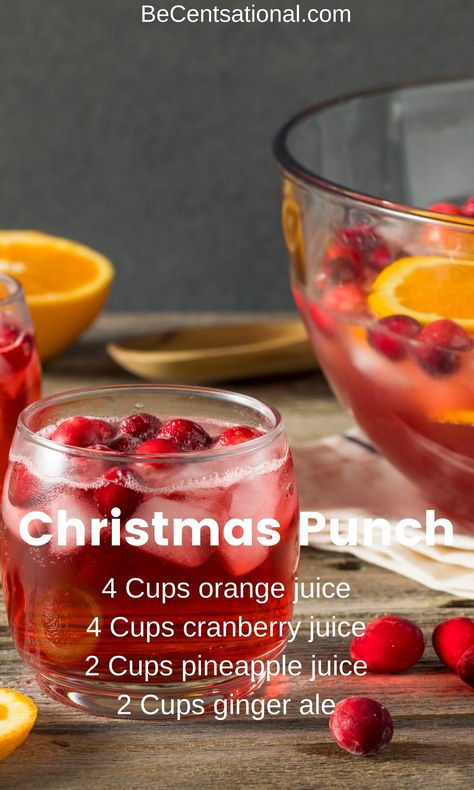 Christmas Bbq Ideas Decorations, Juice Ideas Party, Christmas Punch Recipes Non Alcoholic Ginger Ale, Office Christmas Party Snack Ideas, Christmas Party Food And Drinks, Non Alcoholic Christmas Punch For A Crowd, Fun Appetizers For Christmas Party, Christmas Party Alcoholic Punch, Easy Recipes For Christmas Party