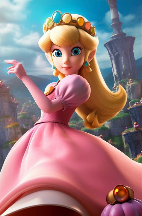 Princesa Peach Cosplay, Super Mario Peach, Peach Mario Bros, Princess Peach Cosplay, Peach Cosplay, Mario Movie, Super Mario Bros Games, Super Princess Peach, Super Mario Princess