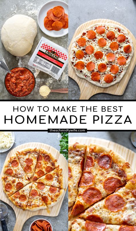 Cooking Homemade Pizza, Baking Homemade Pizza, Making Pizza At Home, The Best Homemade Pizza, Pizza Oven Recipes, Pizza At Home, Best Homemade Pizza, Making Pizza, Pizza Making