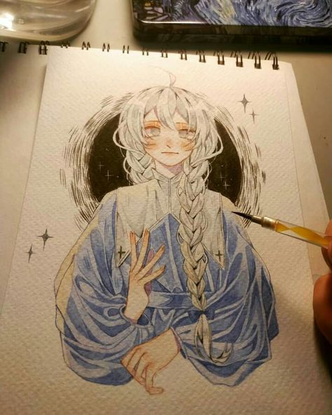 Cre: Facebook: Nakahito Yari Manga Watercolor, Character Design Animation, Anime Sketch, Art Sketchbook, 그림 그리기, Anime Character Design, Aesthetic Art, Drawing Sketches, Colorful Art