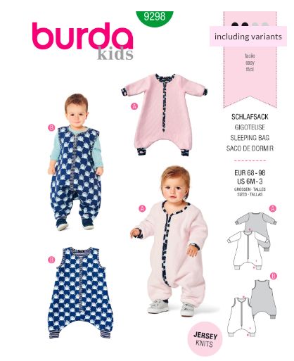 Burda Spring/Summer 2020 Catalog Patterns – Doctor T Designs Toddler Sleeping Bag, Jumpsuit Pattern Sewing, Toddler Patterns, Toddler Overalls, Burda Sewing Patterns, Kids Sleeping Bags, Baby Overall, Burda Patterns, Toddler Sleep