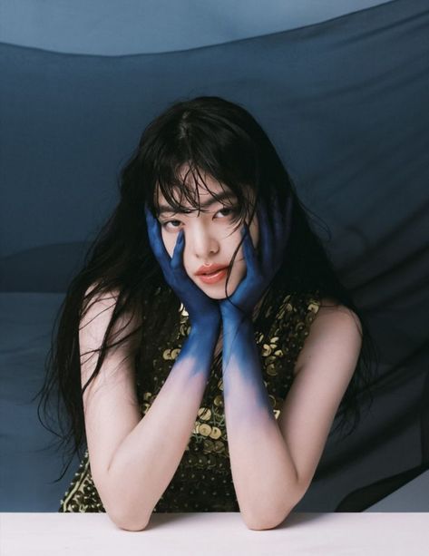 LuXia does a deep fashion dive into the sea, with blue mood, sea goddess, shimmering mermaid influences. Vogue Singapore, Photoshoot Concept, Arte Inspo, June 2022, Fashion Photography Editorial, Pose Reference Photo, 인물 사진, Actor Model, Photo Reference