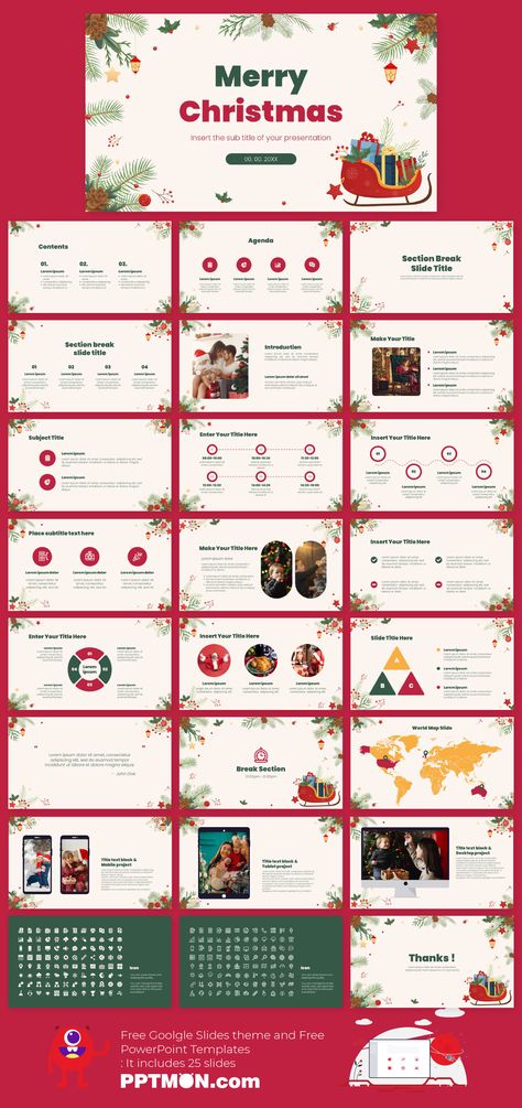 Christmas Website Design, Christmas Presentation Background, Christmas Presentation Powerpoint, Christmas Ppt Template, Christmas Ppt Background, Christmas Powerpoint, Christmas Presentation, Red Powerpoint Template, Christmas Powerpoint Template