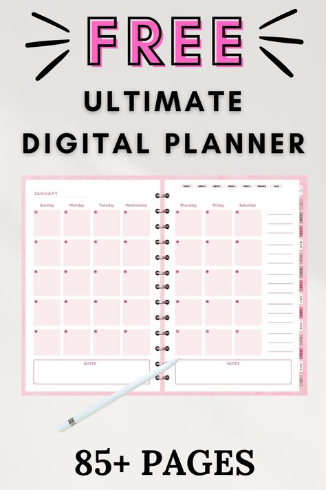 Free Digital Planner for 2024 plannercards #canvaplanner. Free Digital Planner, Weekly Budget Planner, Free Planner Templates, Samsung Notes, Daily Planner Printables Free, Planner Writing, Monthly Planner Template, Budget Planner Template, Budget Planner Printable