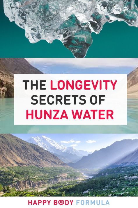 Have you heard of the Hunza Valley? It's one of the 'blue zones' with an unusual number of centenarians. Their longevity secret? Hunza water. Learn more about it and how to make your own hunza water at hom.e Hunza People, Hunza Valley, Himalayan Mountains, Structured Water, Blue Zone, Blue Zones, Fountain Of Youth, Diet Vegetarian, Fitness Gifts