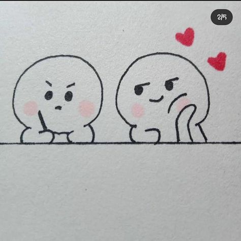 Cute Doodles Easy Aesthetic Love, Aesthetic Love Drawings Easy, Cute Drawings Valentines Day, Angry Couple Drawing, Easy Love Doodles For Him, Cute Love Note Drawings, Best Friends Cute Drawing, Cute Doodles For Girlfriend, Cute Drawing For Girlfriend