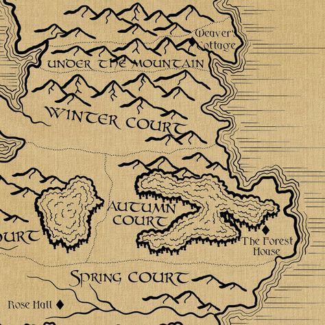 ACOTAR map drawing zoom-in of Prythian and Hybern! #acotar #prythian #fantasymap #cartography #wintercourt www.etsy.com/listing/838071628/map-of-prythian-acotar Acotar Prythian, Acotar Map, Prythian Map, Map Drawing, A Court Of Wings And Ruin, Fantasy Map, Forest House, Sarah J Maas, Art Workshop