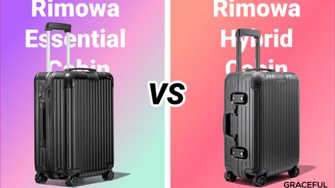 Rimowa Essential Cabin vs Rimowa Hybrid Cabin Rimowa Essential Cabin, Rimowa Essential, Travel Buddy, Suitcases, The End, Cabin, Travel