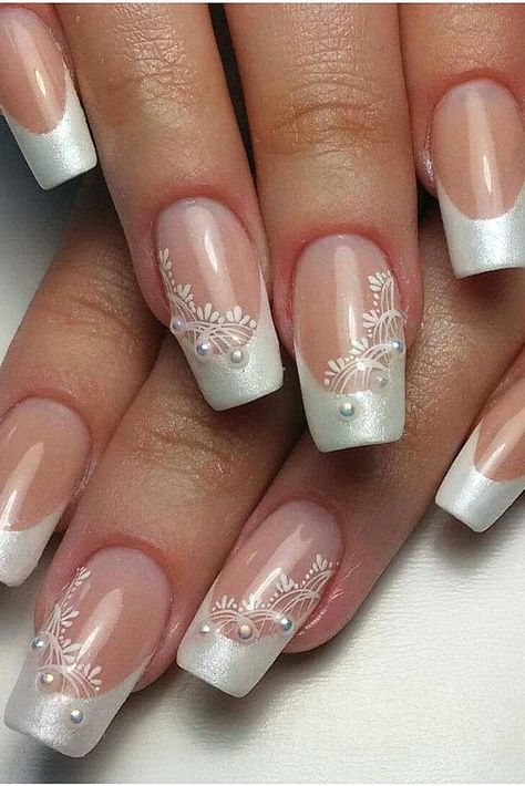 Some wedding nails could be elegant for any wedding style. From my experience, these works perfectly with a modern bride. Collect these nail ideas to your wedding nail inspiration. Blue Wedding Nails, Bridal Nails Designs, Bridal Nail Art, Sparkly Wedding, Dream Wedding Venues, Wedding Nail, Wedding Nails For Bride, Bride Nails, Inspo Board