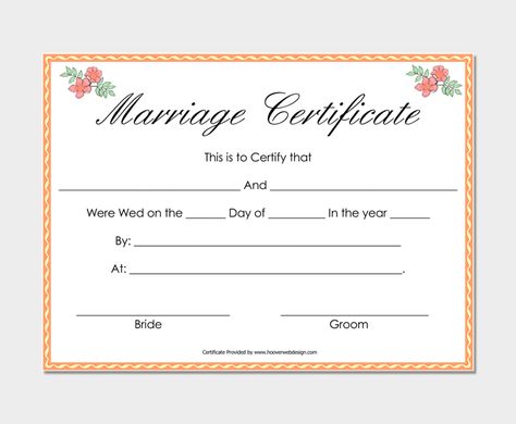 Simple Marriage Certificate 1 Wedding Certificate Template, Marriage Certificate Design, Marriage Certificate Background, Marriage Certificate Template, Marriage Certificate Template Aesthetic, Islamic Marriage Certificate, Printable Marriage Certificate Free, Mary Kay Gift Certificates, Certificate Format