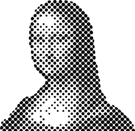 Dot Image, Lymphoma Tattoo, Halftone Art, Mona Lisa Parody, Halftone Dots, Dark Images, Modern Clock, Embroidery On Clothes, Face Photo