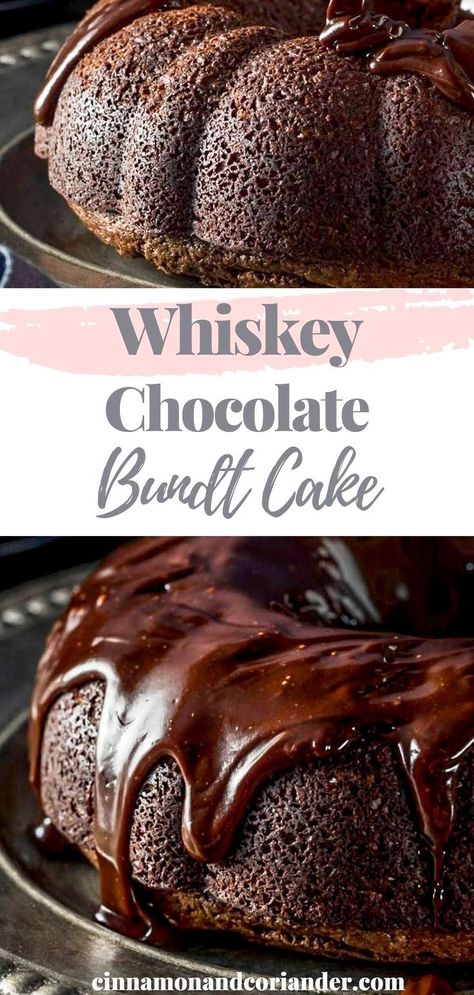 Boozy Sweets, Chocolate Whiskey Cake, Whiskey Desserts, Whiskey Cake Recipe, Whisky Cake, Whiskey Chocolate, Infused Chocolate, Chocolate Espresso Cake, Espresso Cake