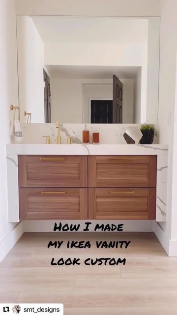 Ikea Hemnes Bathroom Vanity Hack, Godmorgon Vanity Hack, Ikea Godmorgon Hack, Diy Vanity Bathroom, Ikea Bathroom Vanity Hack, Ikea Vanity Hack, Ikea Godmorgon Bathroom, Ikea Godmorgon Vanity, Godmorgon Bathroom