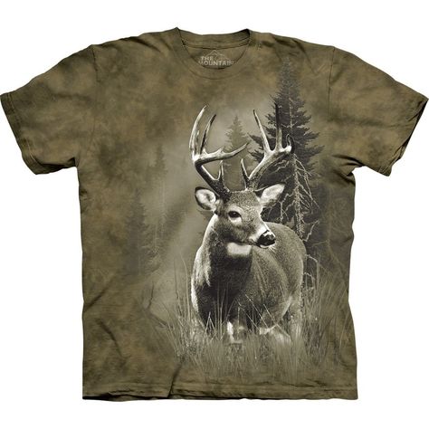 Buck in The Woods T-Shirt Deer Shirt, Buck Deer, American Animals, Mountain Tshirt, Brown Tie, Animal Tshirt, The Mountain, Kids Hoodie, Shirt Design