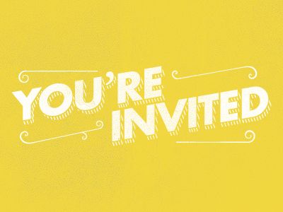 lettering by Aaron Shekey You're Invited, Angel Cards, Youre Invited, Im In Love, Invitation Design, Creative Professional, Hand Lettering, Global Community, Gaming Logos