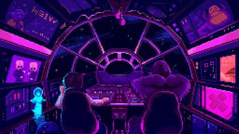 ArtStation - Galaxy Far Far Away, Pixel Jeff How To Pixel Art, Fan Art Wallpaper, Gif Background, Star Wars Gif, Gif Wallpaper, 2560x1440 Wallpaper, Pixel Art Background, Pixel Animation, Arte 8 Bits