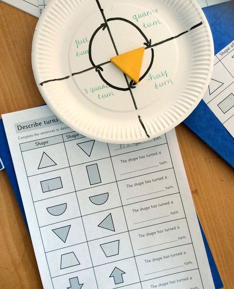 Primary Stars | Primary Maths on Instagram: “What a super way to represent turns using a paper plate! 😍⁠ ⁠ What is your best tip for teaching turns? ⬇️⁠ ⁠ #teachingslides #powerpoint…” Teacher Activities, Primary Maths, Visual Learning, Math Geometry, Place Values, Paper Plate, Fun Math, Paper Plates, Teacher Resources