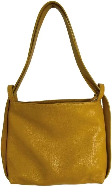 Amazon.com: LaGaksta Bria Convertible Leather Backpack Purse - Casual Travel Shoulder Bag (Mustard Yellow) : Clothing, Shoes & Jewelry Convertible Leather Backpack, Yellow Clothing, Purse Casual, Leather Backpack Purse, Backpack Purse, Mustard Yellow, Leather Backpack, Shoes Jewelry, Convertible