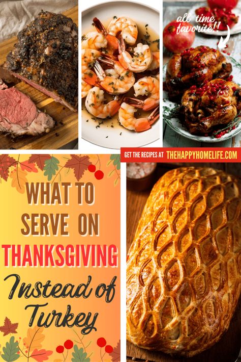 Discover delicious alternatives to turkey for your Thanksgiving feast. Explore these main course ideas that will delight your guests and elevate your holiday meal. Thanksgiving Entree Ideas, Thanksgiving Menu Nontraditional, Thanksgiving Entrees Not Turkey, Thanksgiving Meat Alternatives, Christmas Dinner Ideas Not Turkey, Alternative To Turkey For Thanksgiving, Thanksgiving Alternatives To Turkey, Alternate Thanksgiving Meals, Thanksgiving Meal Ideas No Turkey