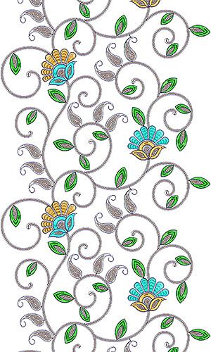 African Clothing Garment Embroidery Design Garment Embroidery Design, Garment Design Embroidery, Embroidery Garment Design, Jaal Embroidery Design, Computer Embroidery, Tambour Embroidery, Embroidery Design Download, Border Embroidery, Border Embroidery Designs