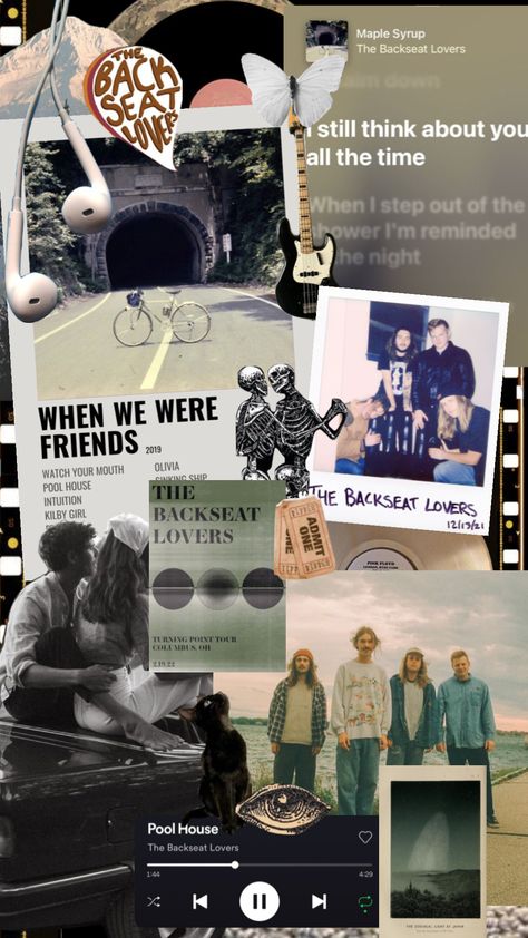 Back Seat Lovers Poster, The Backseat Lovers When We Were Friends, The Backseat Lovers Aesthetic Poster, The Backseat Lovers Wallpaper, The Back Seat Lovers Poster, The Backseat Lovers, Admit One, I Think Of You, I Love Music