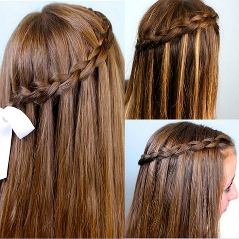 Semi Formal Hairstyles, Girly Hairstyles, Simple Hairstyle, Old Hairstyles, Girl Hairstyle, Easy Hairstyles For School, Hairstyles For Girls, Natural Hair Styles Easy, Back To School Hairstyles