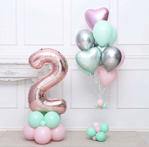 Simple Balloon Decorations For Birthday, Penguin Birthday Party, 2 Balloon, Fairy Birthday Cake, Birthday Decorations At Home, 1st Birthday Balloons, Happy Birthday Decor, 1 Balloon, Baby Birthday Decorations