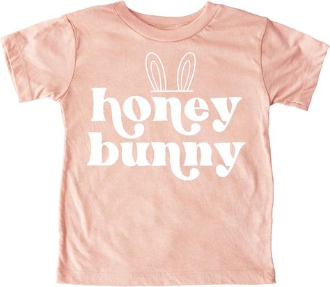 Amazon.com: Olive Loves Apple Honey Bunny Easter Shirt for Baby and Toddler Youth Girls White on Peach Shirt 18 Months: Clothing, Shoes & Jewelry Neutral Easter, Apple Honey, Peach Shirt, Easter T Shirts, Honey Bunny, Bunny Easter, Easter Shirt, Baby And Toddler, Disney Shirts