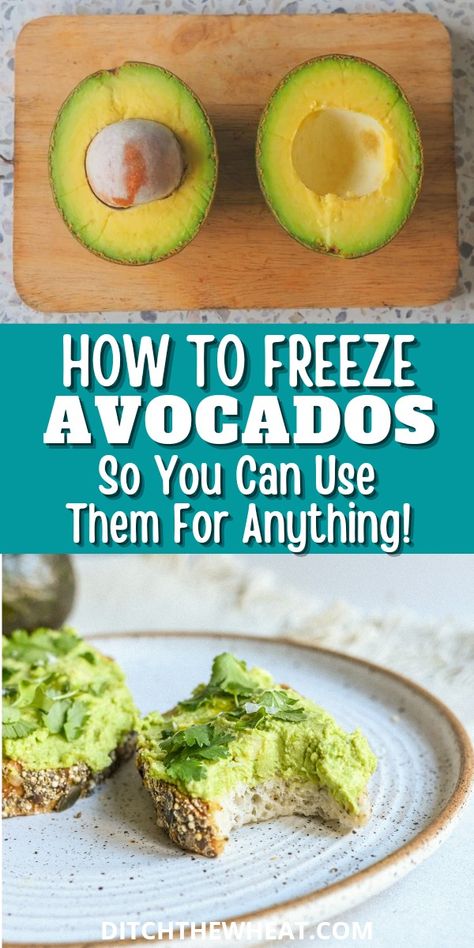 How To Freeze Avocados, Freezing Avocados How To, How To Preserve Avocado, Freeze Avocado Whole, Frozen Avocado Recipes, Frozen Avocado Uses, Avocado Freezing, How To Freeze Avocado, Freezing Avocados