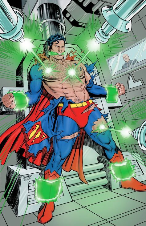 Superman X Lex Luthor, Lex Luthor Comic, Superman Muscle, Superman Kryptonite, Superman X Batman, Superman X, Superman Family, Superman Art, Superman Comic