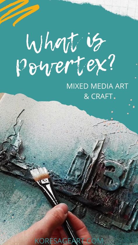 What is Powertex Universal Medium? Mixed Media Wood Art, Diy Mixed Media Art, Powertex Art, Fabric Art Tutorials, Air Dry Modeling Clay, Mixed Media Textile Art, Fabric Sculpture, Mixed Media Textiles, Mixed Media Art Tutorials