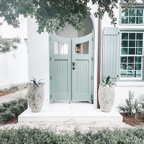 Spring is just around the corner and so is our first jewellery collection. Are you feeling the spring vibes already with this lovely weather? ✨  #itscomingcloser #sterlingsilver #lysellejewels #longlasting #delicate #fine #jewellery #spring2020 Green Doors, Green Shutters, Stucco Homes, Pintura Exterior, Greek House, Paint Color Inspiration, British Colonial Style, Green Door, Exterior Paint Colors