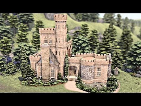 SMALL CASTLE 🏰 Castle Estate Kit + For Rent + Get Together | The Sims 4 Speed Build | No CC - YouTube Sims Castle, Sims 4 Castle, Small Castle, Sims 4 Speed Build, Castle Estate, Small Castles, Sims 4 House Design, Sims Building, Sims 4 Build