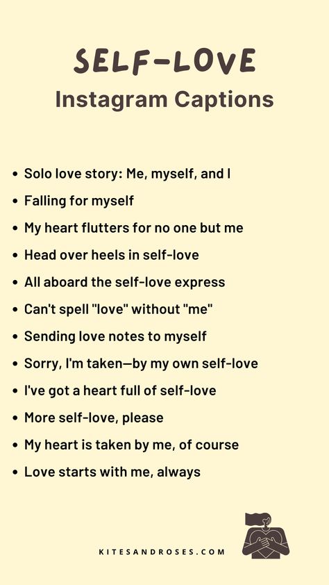 I Me And Myself Quotes, Myself Quotes For Instagram Bio, Captions For Myself Picture, Quotes Aesthetic Myself, Quotes For Photos Captions, Snap Photo Caption, Quotes For Loving Myself, Love Myself Captions For Instagram, Love Myself Captions