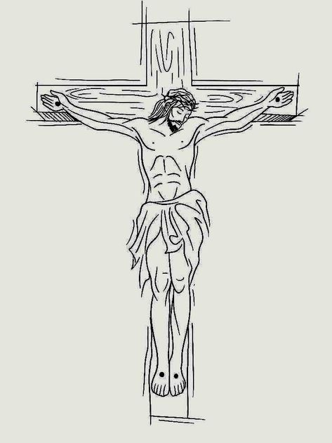 Crucifix Drawing, Cross Drawing, Christian Drawings, Christ Artwork, Posters Ideas, Christ Tattoo, Man Tattoo, Beginner Tattoos, Jesus Christ Artwork