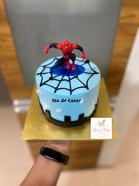 Spider Man Themed Cake, Spiderman Theme Cake, Spider Man Cake, Spiderman Birthday Cake, Birthday Cake Designs, Man Cake, Spiderman Theme, Cake Design Ideas, Spiderman Cake