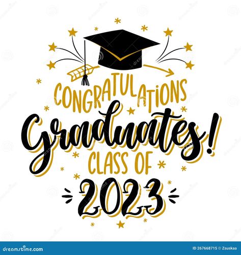 Congratulations Graduates Class of 2023 - badge design template in black and gold colors. Congratulations graduates 2023 banner sticker card with academic hat for high school or college graduation Congratulations Graduate 2023, Congratulations Class Of 2023, Library Artwork, Money Gifts Christmas, Graduation Hat Designs, Graduation Class Of 2023, Graduation Drawing, Congratulations Card Graduation, Class 2023