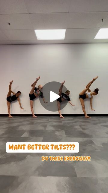 💗RISS & KY 💗 on Instagram: "✨TILTS✨  These exercises have helped our dancers so much! Follow us for more videos like these!  Comment a 💗 if you love tilts!!  #tilts #dancers #danceteachers #followformore #comment #like #trending #trendingreels" Dance Stretches For Flexibility Dancers, Dancer Workout Flexibility, Dance Conditioning Exercises, Dance Technique Drills, Dance Stretches For Flexibility, Dancer Tips, Cool Dance Poses, Contemporary Dance Moves, Dancer Stretches