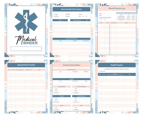 Medical Card Printable, Medical Folder Organization, Medical Information Template, Medical Forms Free Printable, Health Binder Free Printable, Important Information Printable, Medical History Printable Free, Medical Planner Free Printables, Family Medical History Printable Free