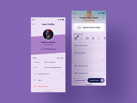 Profile Edit Design, Edit Profile Ui Design, User Profile Ui Design Mobile App, Profile Page Ui Mobile, Profile Ui Mobile, User Profile Ui Design, Profile Page Ui, Profile Ui Design, Profile Ui