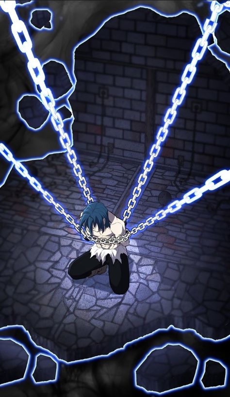 Chained Character, Chained Up Prisoner Drawing, Anime Chains, Fantasy Story Ideas, Super Powers Art, Best Anime Drawings, Bleach Fanart, Fantasy Props, Magic Design