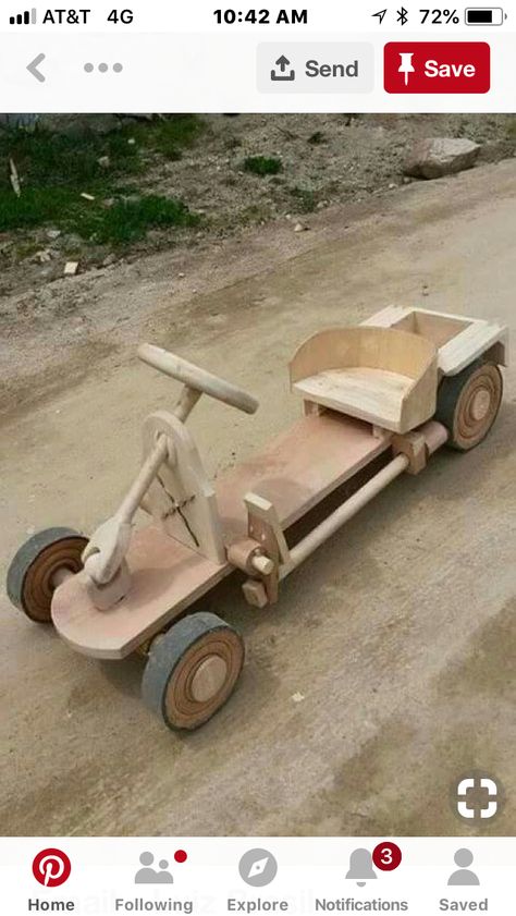 Wooden Go Kart, Go Cart, Wood Bike, Adirondack Chair Plans, Wooden Toys Plans, Woodworking Toys, Woodworking For Kids, Wooden Car, Kids Wood