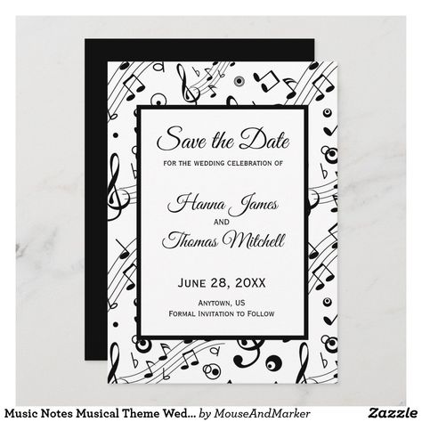 Music Notes Musical Theme Wedding Save the Date Music Graduation, Save The Date Birthday, Music Themed Wedding, Musical Theme, Grad Invitations, Graduation Invitation, Class Of 2023, Graduation Celebration, Beautiful Wedding Invitations