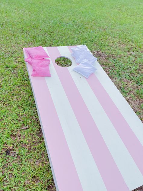 Cute Cornhole Boards, Corn Hole Designs, Pretty Cornhole Boards, Corn Hole Boards Diy, Painting Ideas For Corn Hole Boards, Girly Cornhole Boards, Flower Corn Hole Boards, Pink Cornhole Boards, Corn Hole Boards Designs