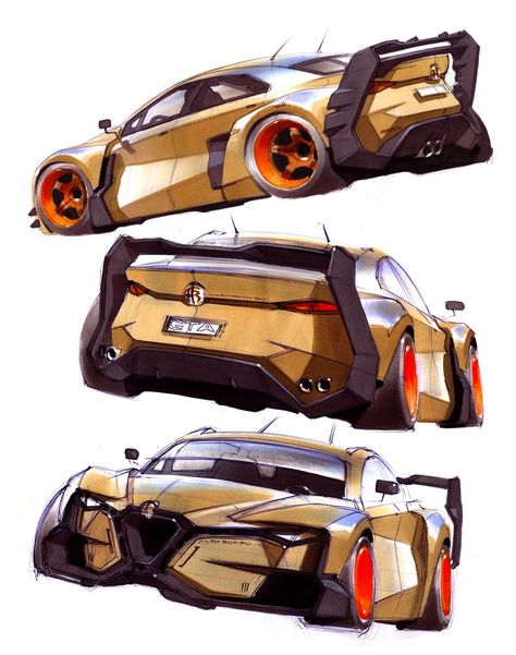 Sketches_2 on Behance Sport Car Design, Cars Reference, Cyberpunk Car, Car References, Car Reference, Car Sport, Car Concept, Motor Mobil, Cool Car Drawings