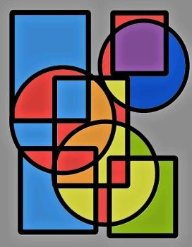 Solve Shapes art jigsaw puzzle online with 130 pieces Abstract Art Shapes Geometry, فنسنت فان جوخ, Fabric Painting Techniques, Shapes Art, Geometric Shapes Art, Cubism Art, Geometric Design Art, Modern Art Paintings Abstract, Abstract Geometric Art