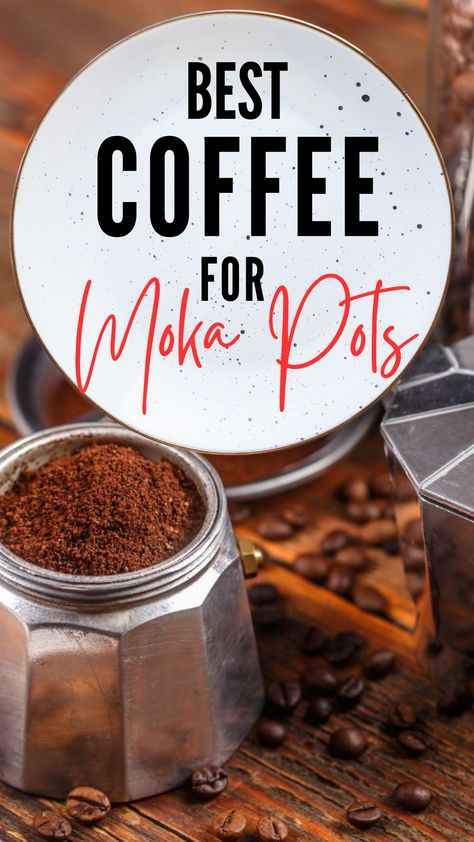 Buying Guide for the Best Coffee for Moka Pots Moka Pot Iced Coffee, Moka Pot Coffee Recipes, Moka Pot Recipes, French Press Recipes, Hot Beverage Bar, Moka Pot Espresso, Moka Pot Coffee, Man Recipes, Coffee Alternative