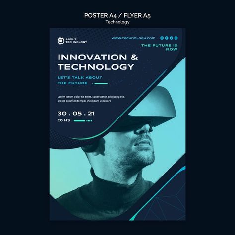 Technology Day Creative Ad, Software Poster Design, Technology Flyer Design, Virtual Reality Poster, Tech Poster Design, Technology Poster Design, Innovation Poster, Technology Ads, Tech Ads