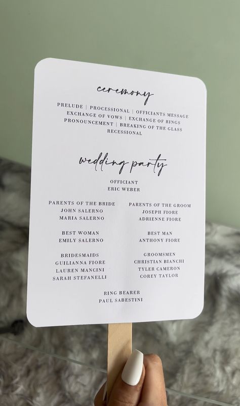 DIY Wedding Program Fans Program Fans Wedding Diy, Wedding Ceremony Fan Programs, Fan Programs Wedding, Wedding Fan Programs Diy Free Printable, Program Fans Wedding, Diy Wedding Fans, Paper Fans Wedding, Wedding Fan Programs, Diy Wedding Program